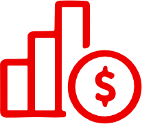 Ícone gráfico com cifrão